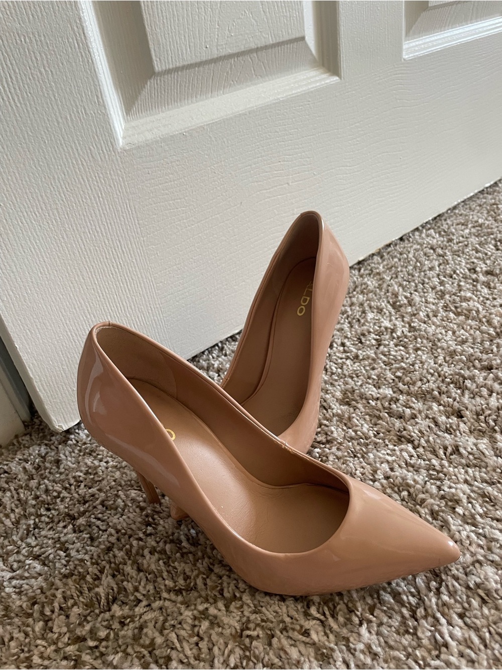 Aldo Blush Patent Pointed-Toe Pumps